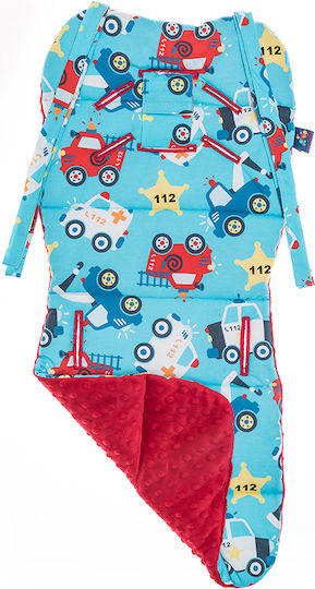 Cuddly Zoo Κάλυμμα Καροτσιού Help Διπλής Όψης 35x85εκ. Πολύχρωμο