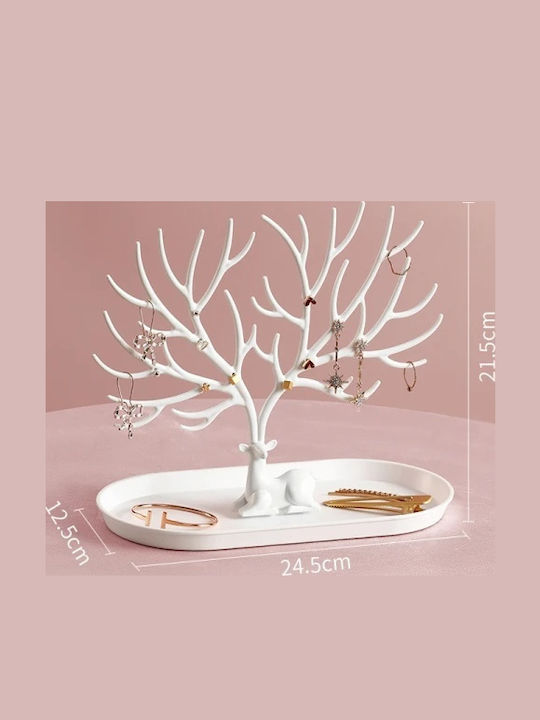 Σταντ Κοσμημάτων Λευκό 24.5x12.5x26cm Σταντ Κοσμημάτων Λευκό 24.5x12.5x26cm