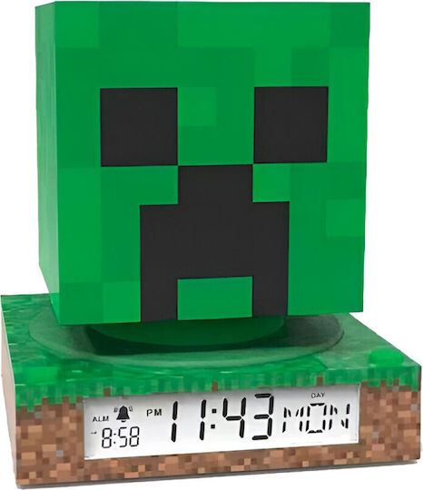 Kids Licensing Minecraft Desktop Clock Green