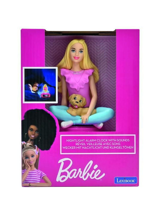 Lexibook Desktop Clock Barbie Pink