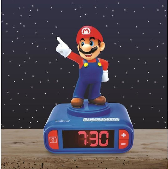 Lexibook Επιτραπέζιο Ρολόι Super Mario Bros Μπλε