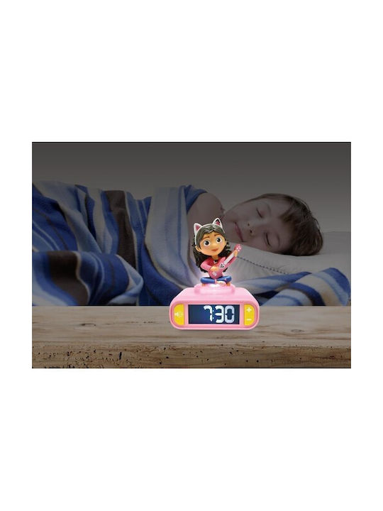 Lexibook Gabby's Dollhouse Alarm Clock Night Light Sounds 80114 Gadget