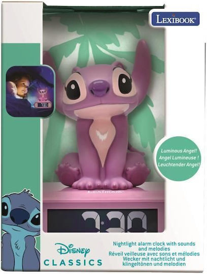 Disney Stitch Angel 3D Schreibtischuhr mit Nachtlicht RL800D1