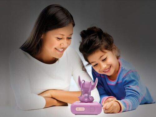 Disney Stitch Angel 3D Schreibtischuhr mit Nachtlicht RL800D1