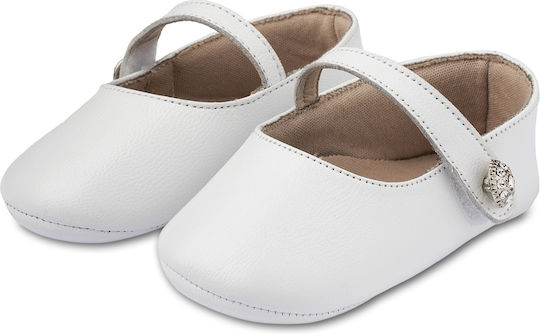 Babywalker Βαπτιστικές Δερμάτινες Μπαλαρίνες Αγκαλιάς Εκρού