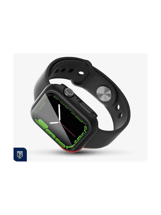 Rosso Пластмасов Калъф в Черен цвят за Apple Watch 9, 8, 7 (41мм)