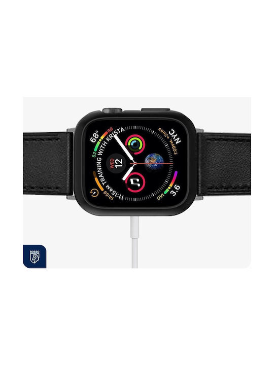 Rosso Пластмасов Калъф в Черен цвят за Apple Watch 9, 8, 7 (41мм)