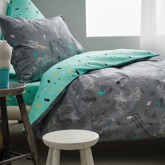 Vesta Home Kinder Steppdecke Einzeln Grey 160x230cm