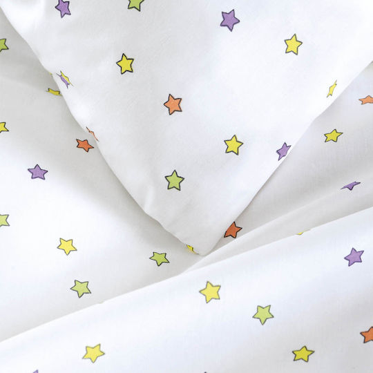 Rythmos Kids Quilt Set Single with Pillowcase Blaze White 160x240cm