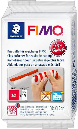 Staedtler Mix Quick Green & White Πολυμερικός Πηλός 100gr