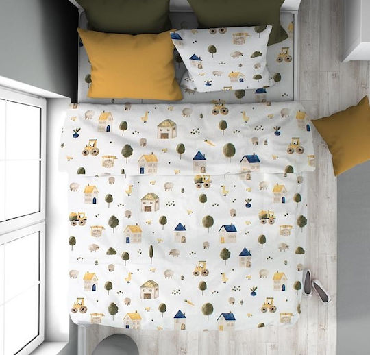 Dimcol Kids Sheets Single White 160x240cm Dimcol Kids Sheets Single White 160x240cm