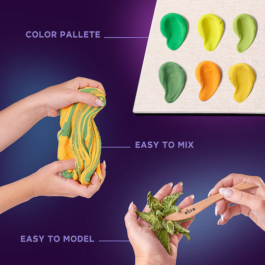 Diy Creative Wood & Craft Clay Construction Set Suculente Energie