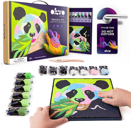 Diy Creative Set de pictură creativă 3d cu lut Panda