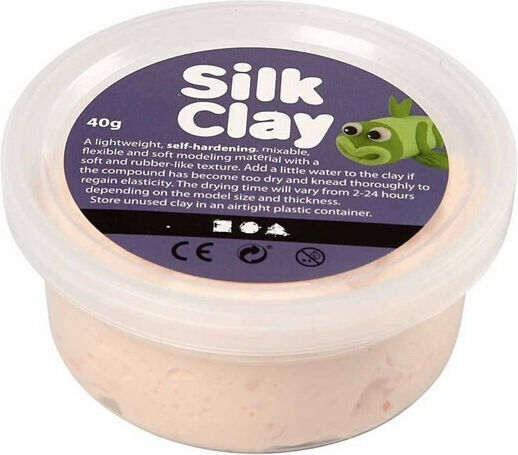 Creativ Company Silk Πηλός Μοντελοποίησης Λευκός 40gr