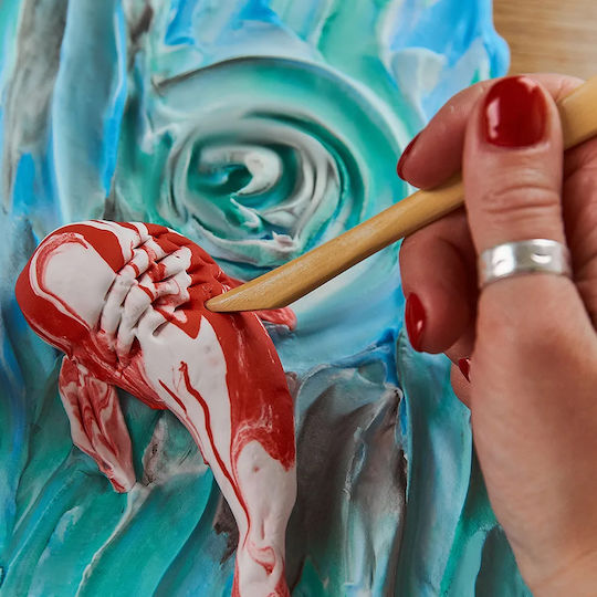 DIY Kreatives 3D-Malset mit Ton-Koi-Karpfen