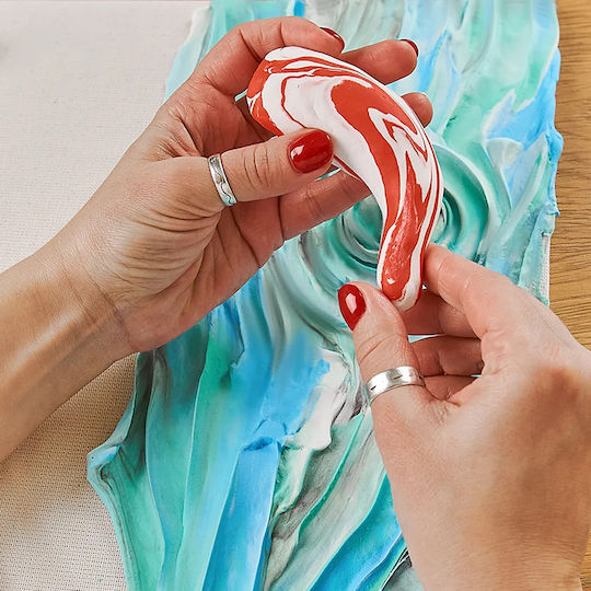 DIY Kreatives 3D-Malset mit Ton-Koi-Karpfen