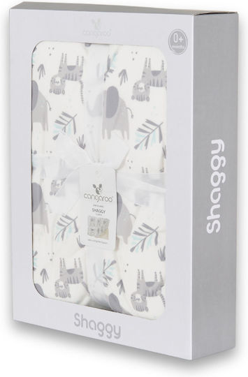 Cangaroo Κουβέρτα Αγκαλιάς & Λίκνου Shaggy Fleece Γκρι dark grey 75x105εκ.
