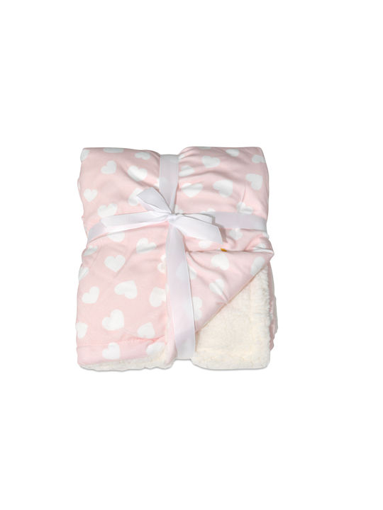 Cangaroo Blanket Nursery Swaddling Blankets Fleece Pink 75x105cm