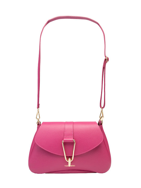 De piele Geantă de damă De umăr Fuchsia