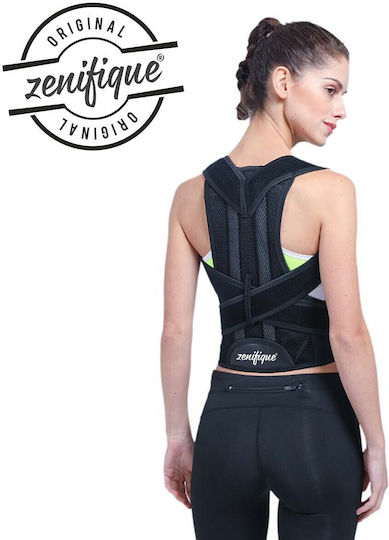 Zenifique Lang Einstellbar Schiene Zurück 37cm in Schwarz Farbe ZEN-148_4XL