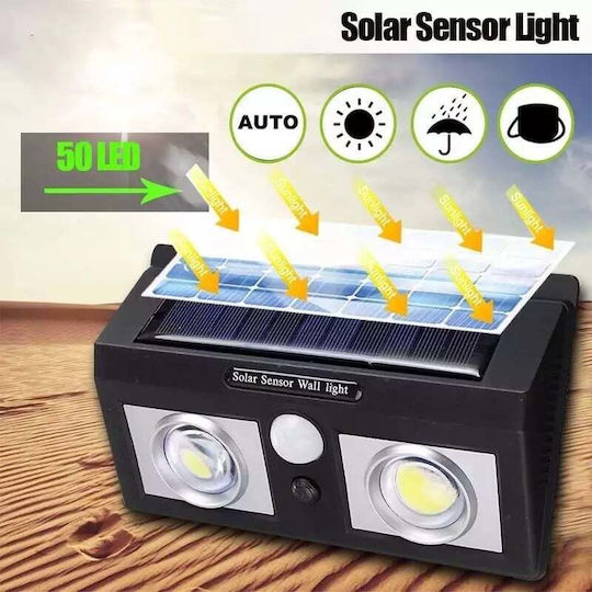 Lampa Montat pe perete Lampă Solară 350lm cu Senzor de Mișcare IP65 19bucx12bucx14buccm