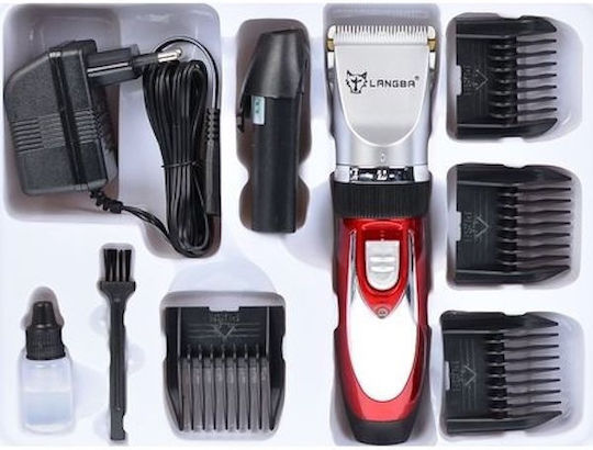 Professional Set Rechargeable Hair Clipper Red DC8FJTMBM