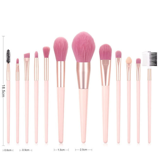 Set 12 Make-up Pinsel Tasche Tragetasche