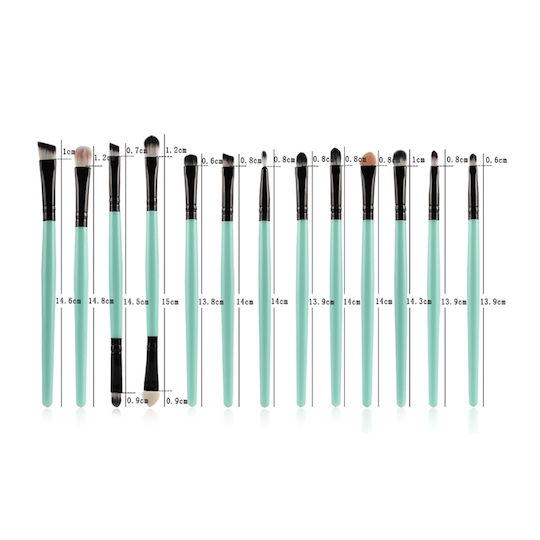 25 Makeup Brushes Various Colors Maange Purple Black