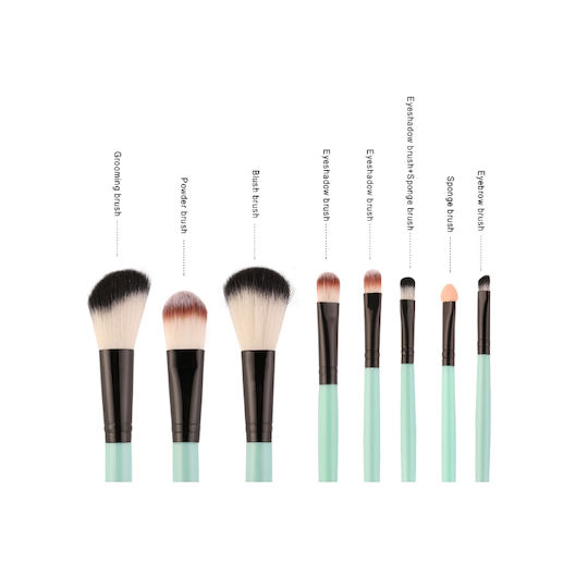 18 Professional Makeup Brushes Maange Various Colors Pink Gold