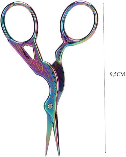 Eyebrow and Cuticle Scissors Globalnail Rose Gold