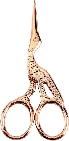 Eyebrow and Cuticle Scissors Globalnail Rose Gold