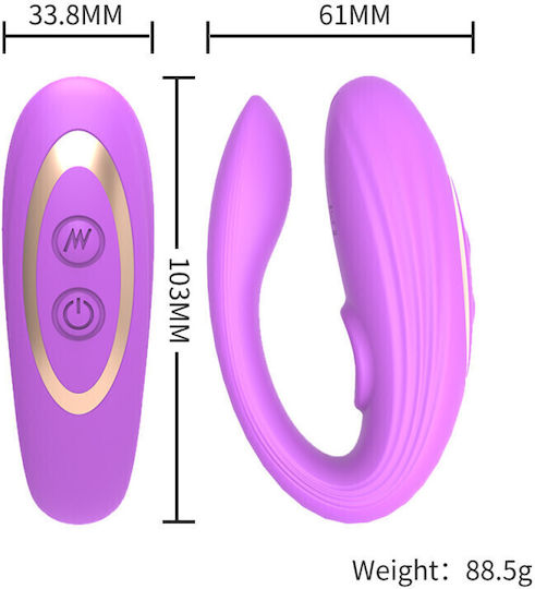 2 În 1 Vibrator Vaginal cu Telecomandă