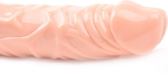 Vibrator Realist Penis Gros Culoare Bej 8.7''