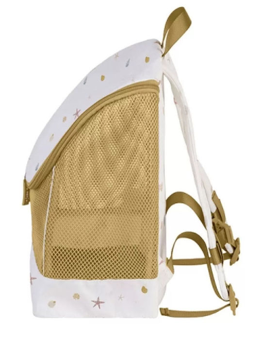 Saro Sea Wonders Kids Backpack Beige 26x16x31cm