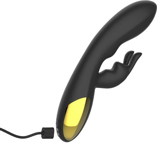 Crazy Iepurele Negru Vibrator 20.4 X 3.8 10 Vibrații Diferite