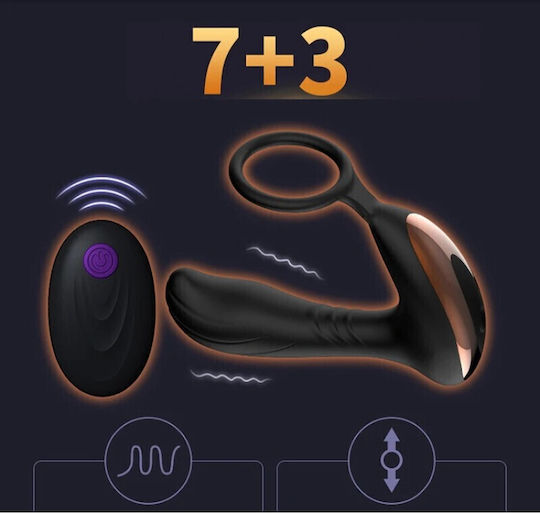Vibrator Anal Inel Penis Telecomandă