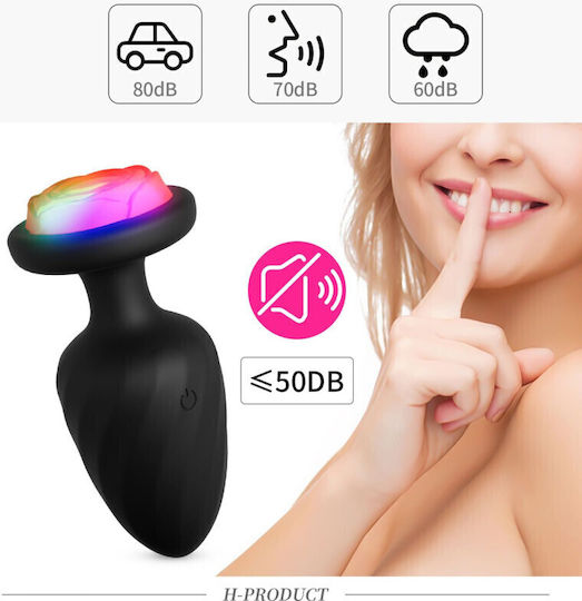 Anal Plug Vibration Remote Control Red