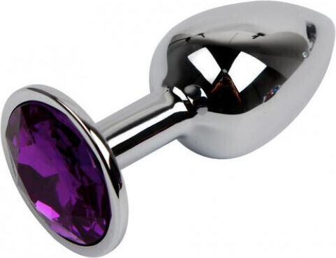 Mittlere Metallische Anal Plug Tief Lila Schmuck 8 Stück