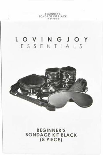 Anfänger-Bondage-Bausatz Schwarz 8 Stück Von Loving Joy