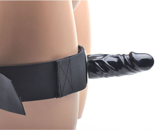 Leg Harness Black Dildo