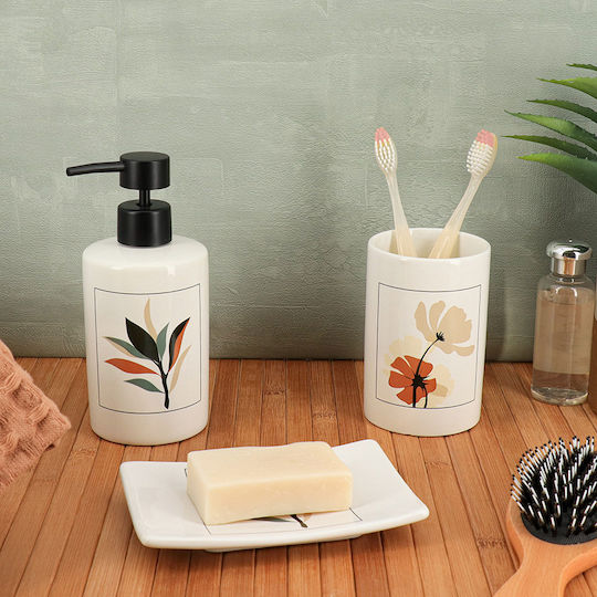 Ποτηροθήκη Κεραμική Λευκή 3664323189995