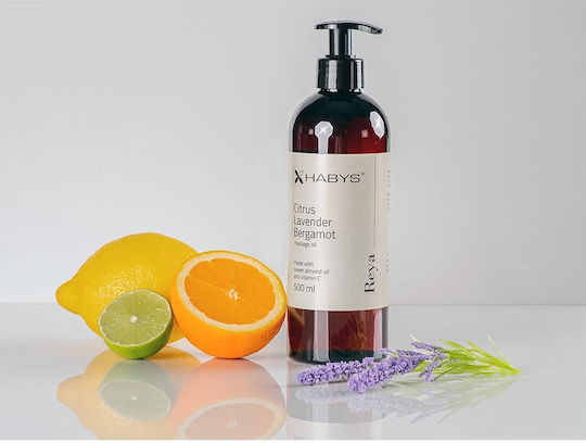 Habys Reya Bergamot Lavender Citrus Massage Oil 500 Ml