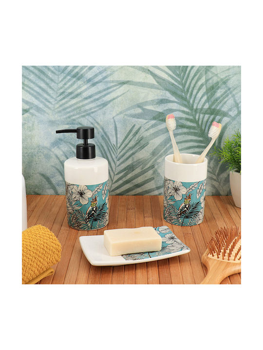 Cup Holder Ceramic Blue