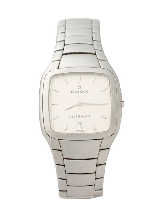 Edox Les Bemonts Ultraflat Classic Stainless Steel Bracelet 27005.3b Edox Les Bemonts Ultraflat Classic Stainless Steel Bracelet 27005.3b