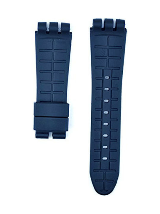 Silicone Strap Emporiou Swatch Chrono 23mm Blue