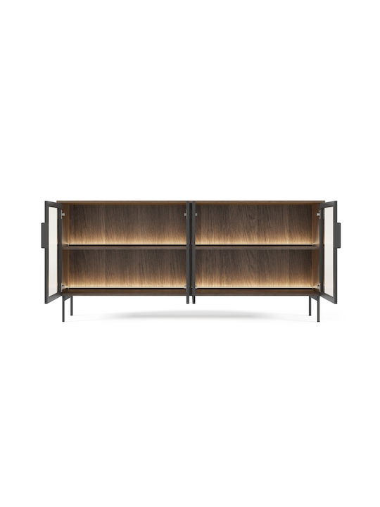 Μπουφές Lumi Walnut 181x39x82cm