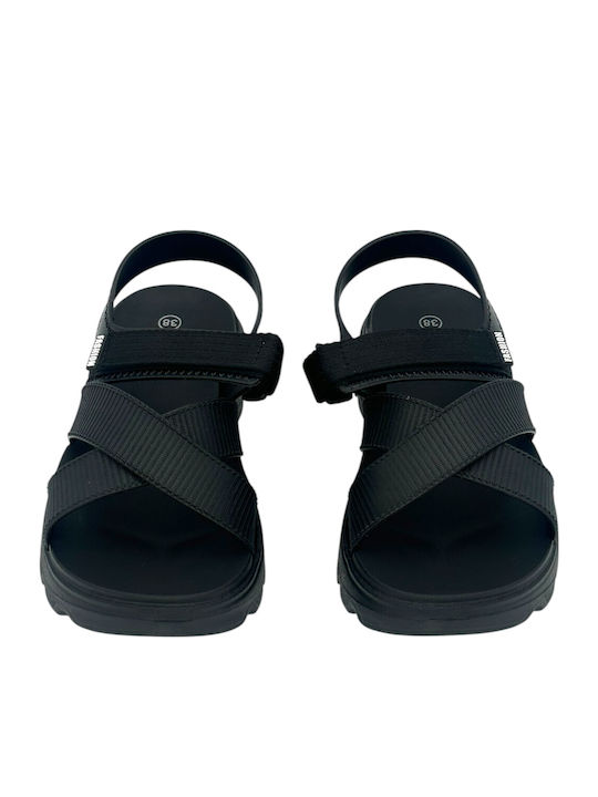 Γυναικεία Ανατομικά Σανδάλια Sporty Μαύρα