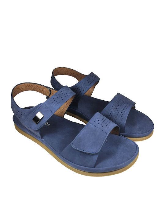 Women's Flat Sandals Anatomic in Blue Color