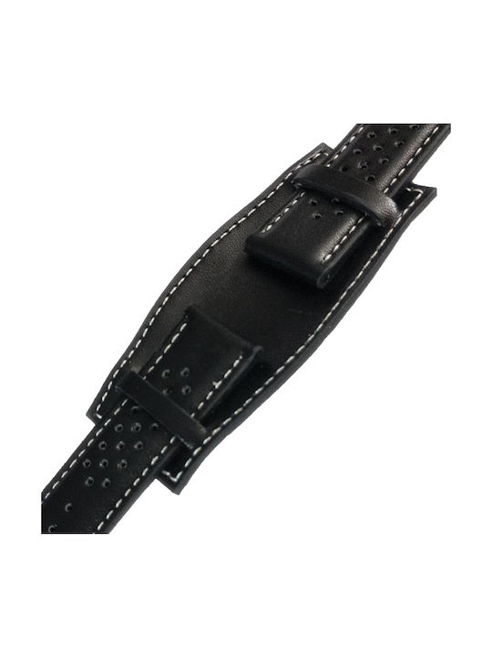 Lederriemen A-160bk 20mm Schwarz