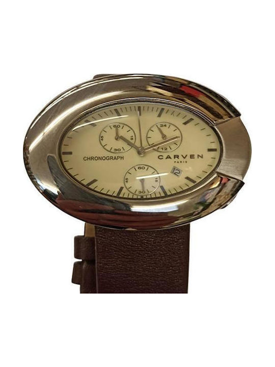 Carven Cdc Damenuhr Chronograph Weiß Cmk766 Carven Cdc Damenuhr Chronograph Weiß Cmk766